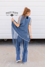 Load image into Gallery viewer, Denim studded duster
