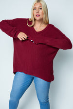 Load image into Gallery viewer, Cozy Knit Red Sweater
