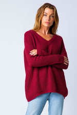 Load image into Gallery viewer, Cozy Knit Red Sweater
